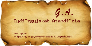 Györgyjakab Atanázia névjegykártya